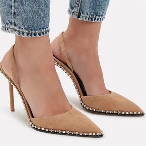 Alexander Wang studded sling back heel